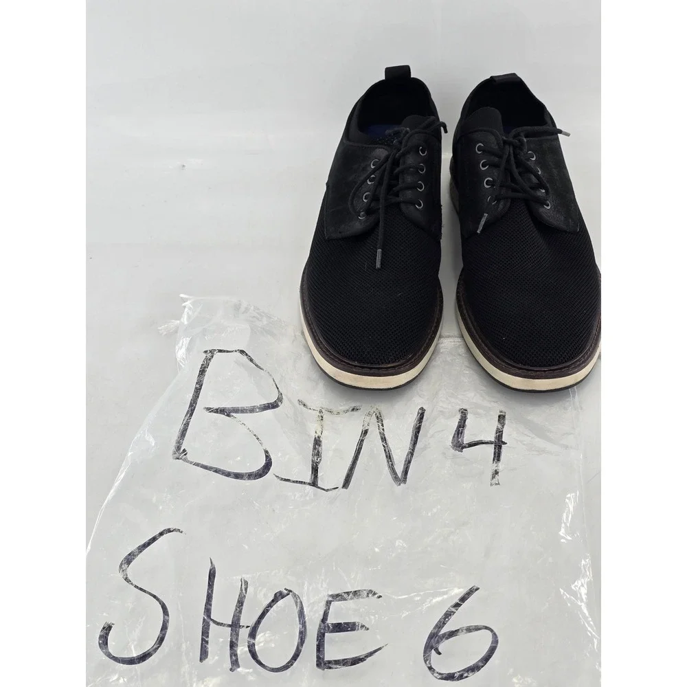 Vince Camuto Haze Oxford Mens 11M Black Mesh Leather Lace Up - Excellent